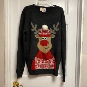Daisy Boutique ugly Christmas Sweater Reindeer Men's Unisex Nice Party sweater